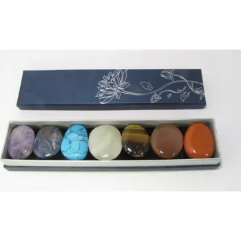 Přírodní kámen Čakrová sada kamenů 1