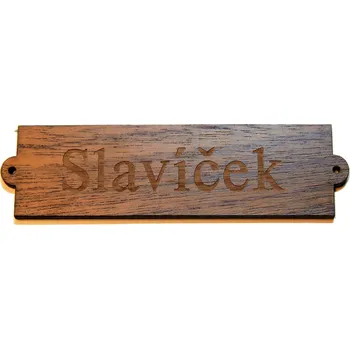 Dřevěný dveřní štítek 06Dř různé barvy
