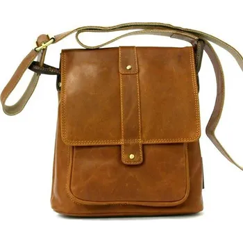 Pánská kožená taška přes rameno GreenLand 2211-24-sv.hnědá