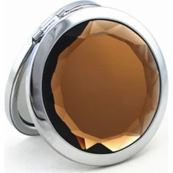 Kosmetické zrcátko Kosmetické zrcátko Miranda s hnědým krystalem