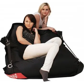 Sedací pytel Beanbag Comfort Home s popruhy 189 x 140 cm černý