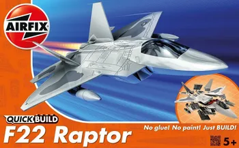 Plastikový model Airfix Quick Build Lockheed Martin Raptor