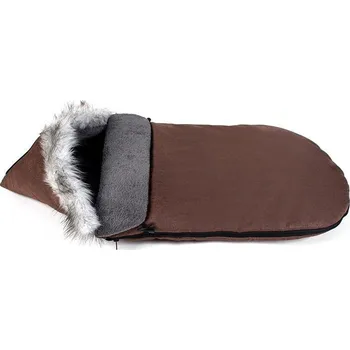 Fusak Dětský fusák s kožešinou - světle hnědá - 90