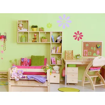 Knihovna Skříň závěsná-3 Domestav D319 Materiál: Smrk, Povrchová úprava: Přírodní provedení