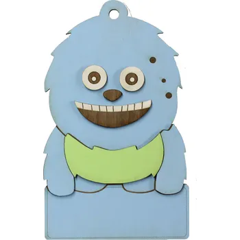 cedulka příšerka modrá