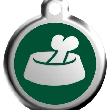 psí známka Psí známka střední - K18 - miska - zelená