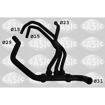 Chladič motoru Hadice chladiče SASIC 3404032