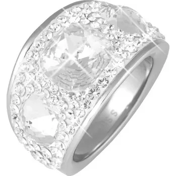 Prsten Tribal Prsten Swarovski RSSW12-CZ chirurgická ocel, Velikost prstenu 54