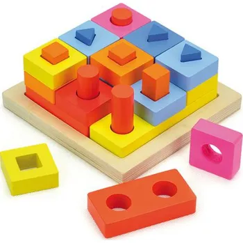 Dřevěná hračka Andreu Toys Skládačka s tvary