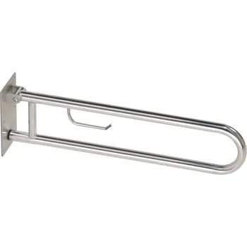Madlo do koupelny Invalidní madlo sklopné s držákem TP (813mm nerez brus)