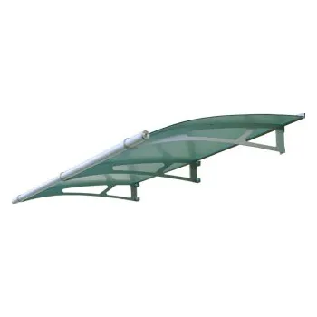 Stříška nad vchodové dveře Nerezová vchodová stříška Lightline 190 x 95 cm, saténově zelená