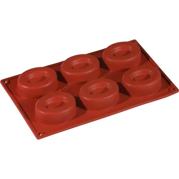 Forma na pečení Forma silikonová (6ks Savarin ovál) 8x6, v.2,5cm