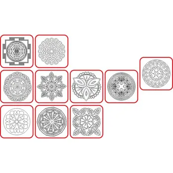 kreativní sada Radost v písku Velká sada MANDAL - Barevné pískování obrázků