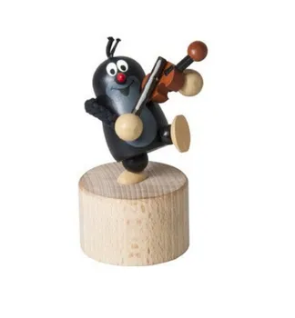 Dřevěná hračka Detoa Mačkací figurka Krtek