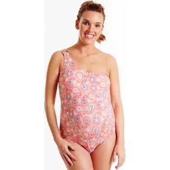 Dámské plavky Dámské těhotenské plavky SplashAbout lososové, Velikosti 44