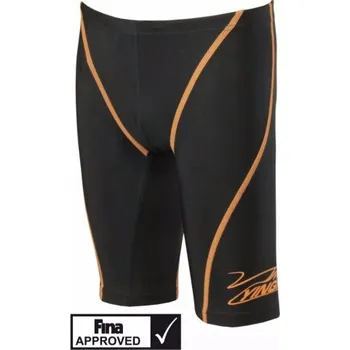 Pánské plavky Závodní plavky Yingfa Shark Skin Jammers černooranžové, Velikosti 24
