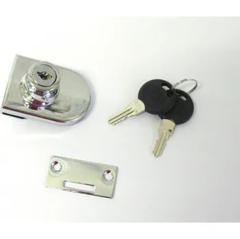 Nábytkové kování SISO zámek C408 na sklo - CHROM