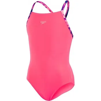 Dívčí plavky Dívčí plavky Speedo Sports Logo růžové, Velikosti 34