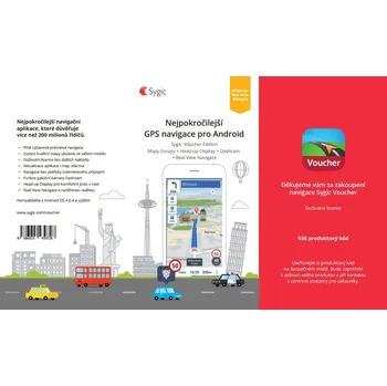 Mapový podklad pro GPS navigaci Sygic Voucher - Europe - Premium And Real View Navigation