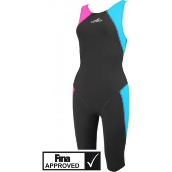 Dámské plavky Aquafeel Neck to Knee trojbarevné 128