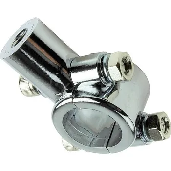 Zrcátko pro motocykl držák objímka řídítek pro zrcátko CHROM se závitem M8 pravý závit pro ATV MOTO