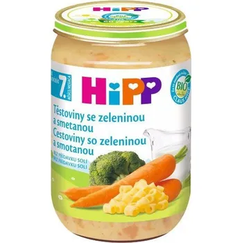 HiPP BIO Těstoviny se zeleninou a smetanou 220 g