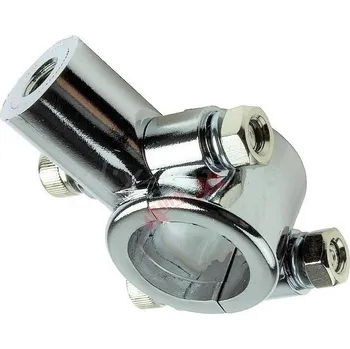 Zrcátko pro motocykl držák objímka řídítek pro zrcátko CHROM se závitem M8 levý závit pro ATV MOTO