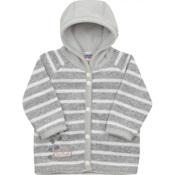 Kojenecká bunda kojenecký svetrovinový kabátek v šedé
