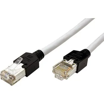 Síťový kabel LEONI Kerpen S/FTP patchkabel kat. 5e, 0,5m, šedý - 21.08.9000