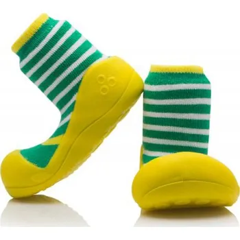 Capáčky první botičky Attipas Ringle yellow (silnější ponožka)