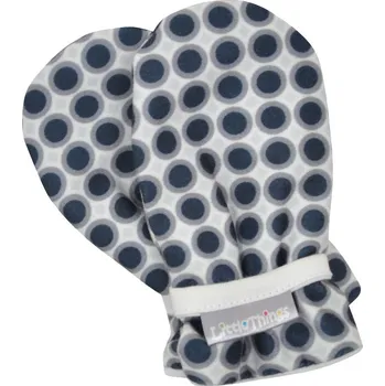 Rukavice šedé vzorované rukavičky