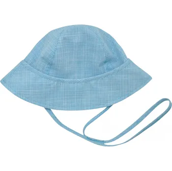 Klobouk dětský plátěný klobouček s tkaničkou