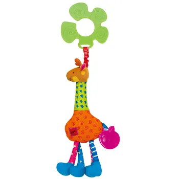 Hračka pro nejmenší K´s Kids Žirafa Igor s úchytem na kočárek