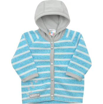 Kojenecká bunda kojenecký svetrovinový kabátek v tyrkysové