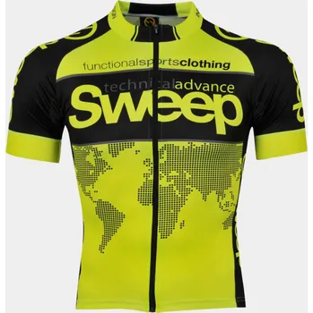 cyklistický dres Cyklistický dres Sweep ELITE RACE D026 yellow fluo Varianta: XS