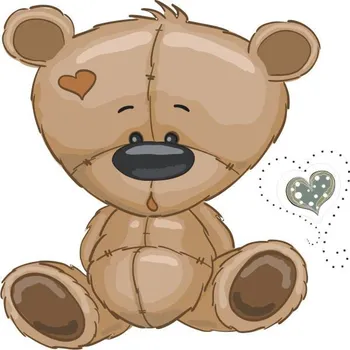 Samolepící dekorace Medvídek tulituli samolepka na zeď - M