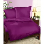 Olzatex povlečení bavlněný satén UNI tmavě fialové