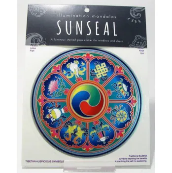 Okenní mandala Osm tibetských svatých symbolů