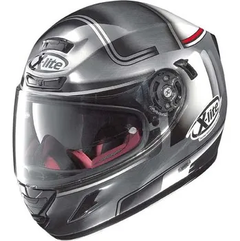 Helma na motorku X-lite X-702GT Ofenpass N-Com Scratched Chrome