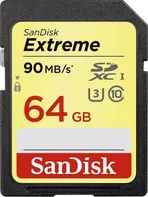 paměťová karta SanDisk Extreme SDXC 64 GB Class 10 UHS-I U3 V30 (SDSDXVE-064G-GNCIN)
