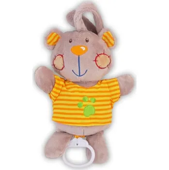 Hračka pro nejmenší Plyšová hračka s hracím strojkem Baby Mix Medvídek