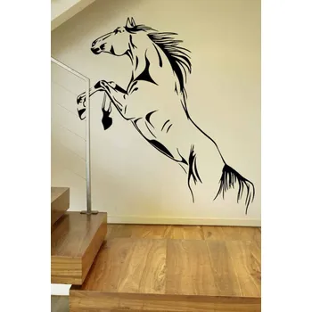 Samolepící dekorace Samolepka na zeď Skákající kůň (dekorace na zeď)