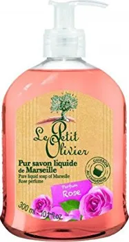 Mýdlo Le Petit Olivier Přírodní tekuté mýdlo Růže 300 ml