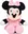 Dino Minnie Plyš 25 cm, v růžových šatech