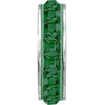 Náramek Přívěsek Pavé Stopper BeCharmed Emerald (Korálek na stříbrný náramek)