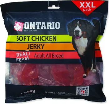 Pamlsek pro psa Ontario Snack Soft Chicken Jerky 500 g