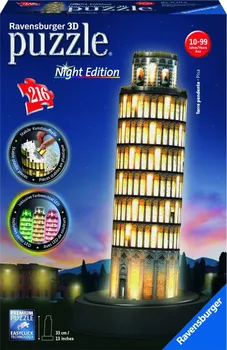 3D puzzle Ravensburger Pisa (Noční edice) 216 dílků