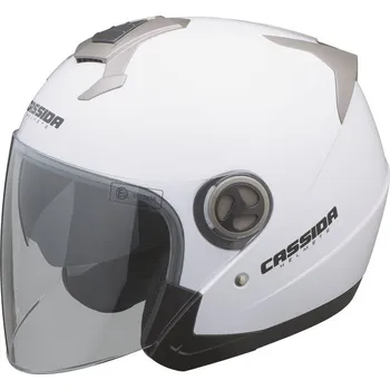 Helma na motorku Recenze Cassida Magnum bílá