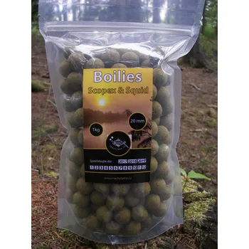 Boilies Boilies Scopex & Squid 20 mm – boilies z rybích a olihňových mouček bez konzervantů