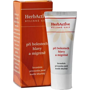 Paves HerbActive Bylinný gel při bolestech hlavy a migréně 20 ml Bylinná léčivá mast Paves HerbActive Bylinný gel při bolestech hlavy a migréně 20 ml